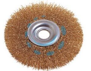 SPAZZOLA A DISCO CIRCOLARE CON FORO - ø mm. 75 foro mm.13 PG 485.80 - Marca PG - Cod: 17237