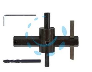 FORALASTRA CON UTENSILE IN HSS AL COBALTO 5% DA MM.20-123 - taglio da ø mm.20 a 123 PG 214.00 - Marca PG - Cod: 84499