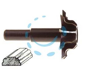 FRESA PER PROFILO MEZZO TONDO ESTERNO - 45° ø mm.35 codolo mm.8, per il legno PG 361.00 - Marca PG - Cod: 17923