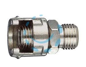 RACCORDO MASCHIO CON DADO FRESATO - attacco 1/4"M art.11/A - Marca ANI - Cod: 54010