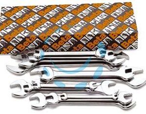 CHIAVI A FORCHETTA CROMATE ART.55/S - ART.55/S8 in serie pz.8 da 6x7 a 20x22 in scat. - Marca BETA - Cod: 73127