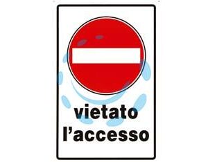 CARTELLO "VIETATO L’ACCESSO" - cm.20x30h. - Marca  - Cod: 49412
