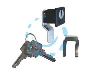 SERRATURA COMPLETA A LEVA CASSETTE POSTALI TIPO "AB" - ø mm.17,5 - Marca MRCAS - Cod: 83645
