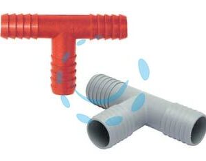 RACCORDI PORTAGOMMA "T" IN PLASTICA - ø mm.12 - Marca IPIERRE - Cod: 24815