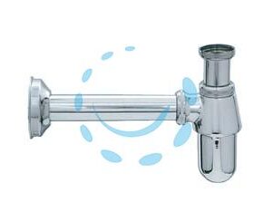 SIFONE A BOTTIGLIA IN OTTONE CROMATO - 1" con canotto ø mm.26x200 - Marca  - Cod: 21067