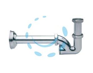 SIFONE A COLONNA TAPPO POSTERIORE - 1" canotto ø mm.26x200 - Marca  - Cod: 21029