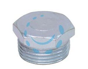 TAPPO ESAGONALE MASCHIO ACCIAIO ZINCATO - M 3/8" - Marca  - Cod: 32445