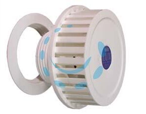 ASPIRATORE ELETTRICO PER CAPPE O A PARETE 20W MM.165 - ø mm.100 di foro, ingombro ø mm.165 art.S72 - Marca LUX - Cod: 72649