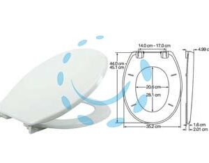 SEDILE WC UNIVERSALE 2850 BUXTON  - Marca BEMIS - Cod: 81078