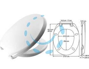 SEDILE WC UNIVERSALE "ATLANTICO"  - Marca BEMIS - Cod: 81092