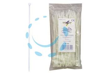 FASCETTE NYLON NATURALE - mm.2,5x100 - Marca SYNTESY - Cod: 87094