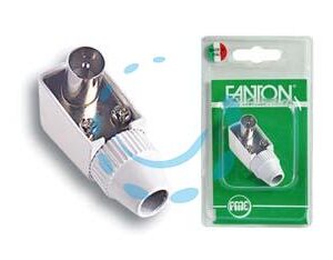 SPINA A PIPA TV USCITA 90° IN BLISTER - mm.9,5 37040 - Marca FANTON - Cod: 14748