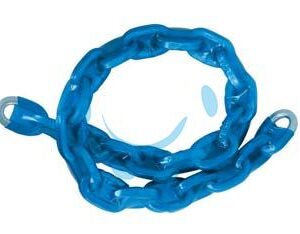 CATENA ANTIFURTO CEMENTATA MAGLIA QUADRA RIVESTITA IN PLASTICA - mm.6x6 cm.60 - Marca  - Cod: 343336