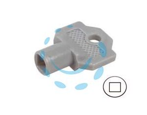 CHIAVI PER SERRATURE CON QUADRELLO 21A misuara foro mm.7x7 - Marca IBFM - Cod: 12331