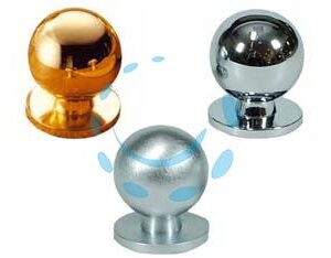 POMOLI PER MOBILI IN OTTONE A SFERA - ø mm.15 in ottone oro lucido - Marca  - Cod: 75268