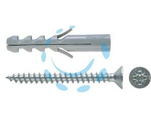TASSELLO IN NYLON CON VITE "S-V" - ø mm.5x25 vite mm.4x30 - Marca FISCHER - Cod: 62787