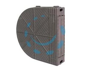SCATOLA AVVOLGIBILI IN PLASTICA interforo cm.16,5 - dim.ingombro cm.19x4,5x19 - Marca - Cod: 216227