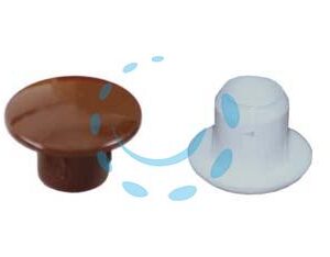 COPRIFORO IN PLASTICA - ø mm.6 con testa ø mm.10 colore bianco - Marca  - Cod: 23061
