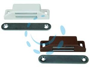 CRICCHETTO MAGNETICO MEDIO - mm.65x20x15h., in plastica bianca - Marca  - Cod: 84284