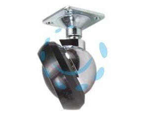 RUOTE MEZZA SFERA CON PIASTRA - ø mm.42 piastra mm.28x28 - Marca - Cod: 6828