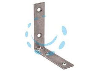 LASTRINA AD ANGOLO 4 FORI ACCIAIO ZINCATO - mm.20x20x15 - Marca  - Cod: 454032