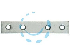 LASTRINA DRITTA 4 FORI ACCIAIO ZINCATO - mm.40x15 - Marca - Cod: 8037