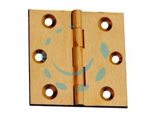 CERNIERE OTTONE FRESATE PIANE - mm.25x25 - Marca - Cod: 197601