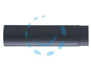 TUBO PORCELLANATO PESANTE PER STUFE A LEGNA NERO OPACO - ø cm.12x25, mm.1,2 - Marca SAVE - Cod: 97703