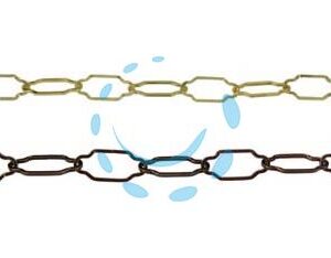CATENA SAGOMATA PER LAMPADARI - ø mm.2,5x44x20 in ferro ottonato - Marca  - Cod: 4138