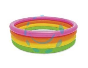 PISCINA GONFIABILE TONDA 4 ANELLI +3 ANNI - ø cm.168x46h. - peso kg.2,6 (56441) - Marca INTEX - Cod: 7665