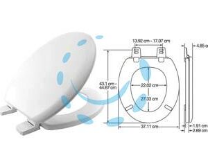 SEDILE WC UNIVERSALE POLIVER "PROSEAT"  - Marca BEMIS - Cod: 12652