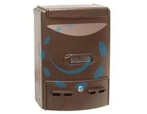 CASSETTA POSTALE IN ALLUMINIO PORTARIVISTE PER ESTERNI "EUROPA" BRONZO - cm.28,5x10x38h. colore bronzo - Marca QUALITY - Cod: 24631