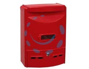 CASSETTA POSTALE IN ALLUMINIO PORTARIVISTE PER ESTERNI "EUROPA" ROSSA - cm.28,5x10x38h. colore rosso - Marca QUALITY - Cod: 26598