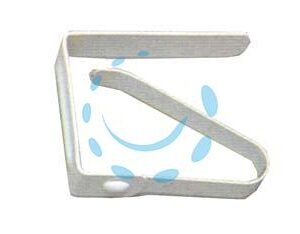 FERMATOVAGLIE A MOLLA IN ACCIAIO VERNICIATO BIANCO  - Marca  - Cod: 46220