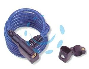 ANTIFURTO A SPIRALE PER BICI CON CHIAVE - ø mm.8x150 cm. - Marca QUALITY - Cod: 58506