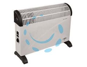 TERMOCONVETTORE TURBO CON TERMOSTATO E VENTILATORE 2000W - cm.58x20x43h. - Marca SYNTESY - Cod: 61599