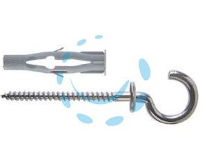 TASSELLO IN NYLON OCCHIOLO APERTO "FU-R" - ø mm.8x50 occhiolo mm.4,5x83 - Marca FISCHER - Cod: 81856