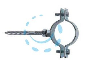 COLLARE PER TUBO IN ACCIAIO ZINCATO PER TUBI "CPT" - 3/8" p/tubi ø mm.15/18 tassello ø mm.10 - Marca FISCHER - Cod: 63302