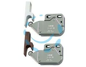 CRICCHETTO A SPINTA MINI LATCH CON RISCONTRO - mm.36x28x11 - marrone - Marca BORSANI - Cod: 84901