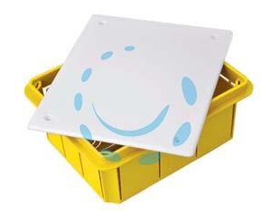 SCATOLA DI DERIVAZIONE DA INCASSO CON COPERCHIO IP40 - mm. 92x92x45 - (1611) - Marca MARLANVIL - Cod: 87827