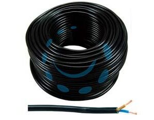 CAVO ELETTRICO BIPOLARE SIMILGOMMA NERO H05VV-F - 2x mmq.1 colore nero - Marca  - Cod: 90575