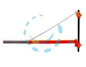 SUPPORTO A BANDIERA PER PARANCO ELETTRICO ESTENSIBILE - portate max: Kg.600/cm.75 - Kg.300/cm.110 - Marca EXCEL - Cod: 93781