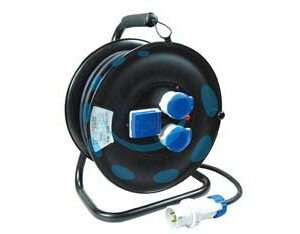 AVVOLGICAVO ELETTRICO DA CANTIERE UNIVERSALE 3PRESE MT30 LINEA GARANTI - mt.30 14622-FK - 14622 - Marca FANTON - Cod: 94214