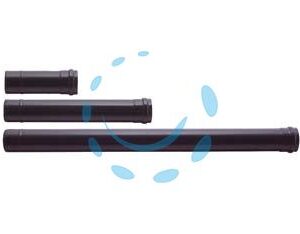 TUBO PER STUFE A PELLET PLUS NERO OPACO PESANTE MM.1,2 - ø cm.8x25 - Marca SAVE - Cod: 95020