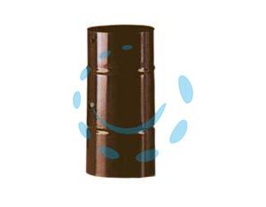 TUBO PORCELLANATO CON FORO PER SERRANDA MARRONE LUCIDO - ø cm.12x25 - Marca SAVE - Cod: 97215
