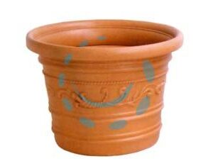 VASO IN PLASTICA FESTONATO DOPPIO BORDO - ø cm.35x26 h. - Marca - Cod: 99561