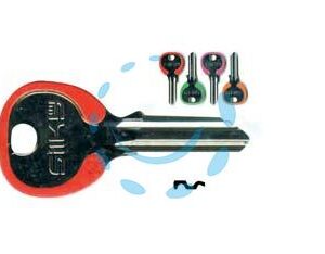 CHIAVI PER CILINDRI CISA 5 SPINE PICCOLE CS7DZ - CS7DZ DX silky 4 colori assortiti - Marca SILCA - Cod: 99592