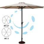 - ø cm.270 palo ø mm.38 a 6 stecche - Cod: 428682 - 1 pz