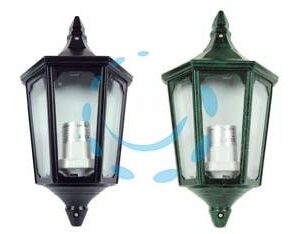 LANTERNA A PARETE MODELLO BERLINO - 60w IP44 mm.192x103x355h.. colore nero - Marca SYNTESY - Cod: 102896