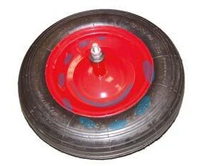 RUOTA PER CARRIOLA PNEUMATICA PERNO MM.12X210 - perno mm.12x210, interasse mm.150 - Marca ALTE - Cod: 106597